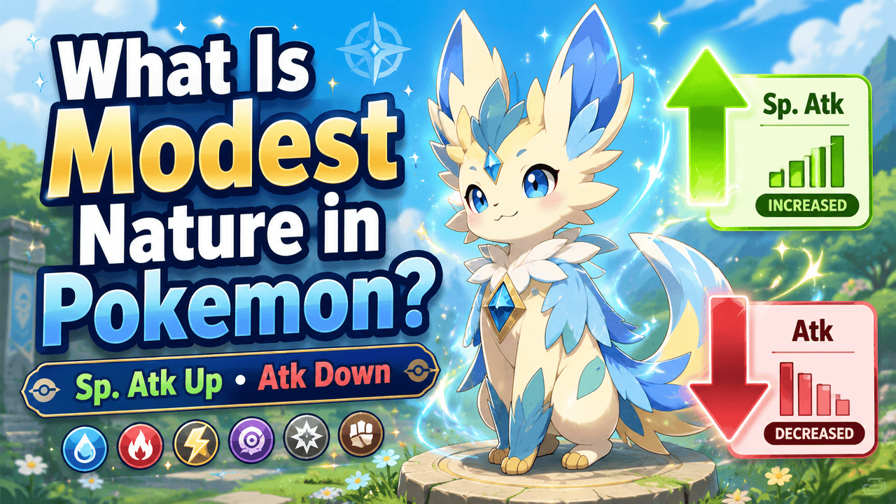 What is modest nature in Pokémon