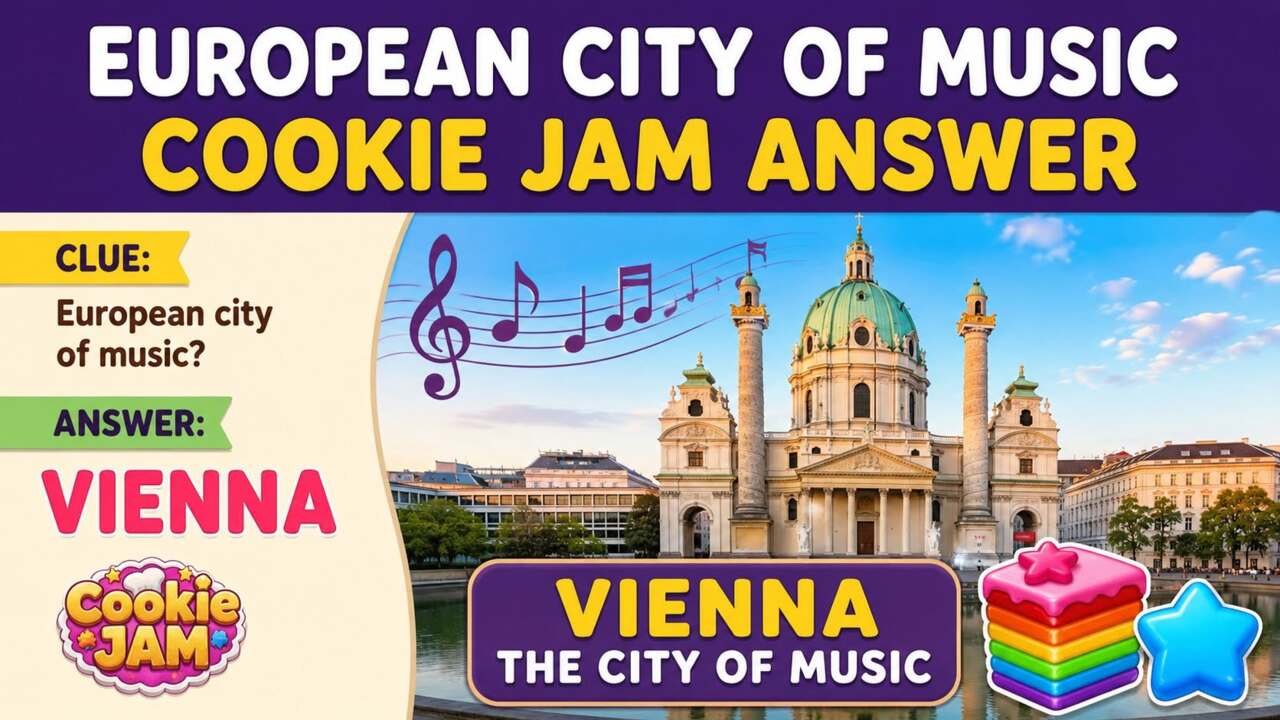 City of Music Cookie Jam answer Vienna