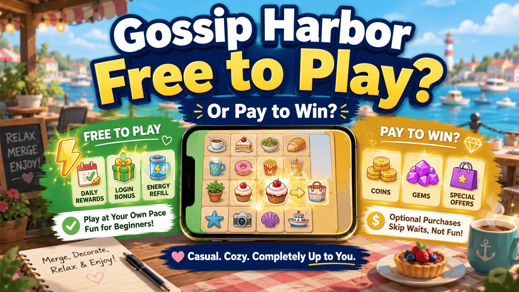 Gossip Harbor free to play guide for new players