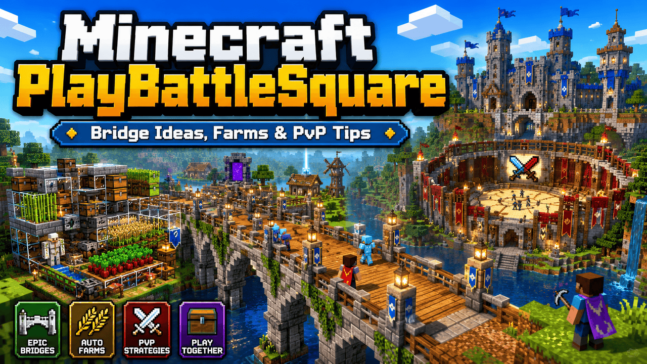 Ideas for a PlayBattleSquare Minecraft Server