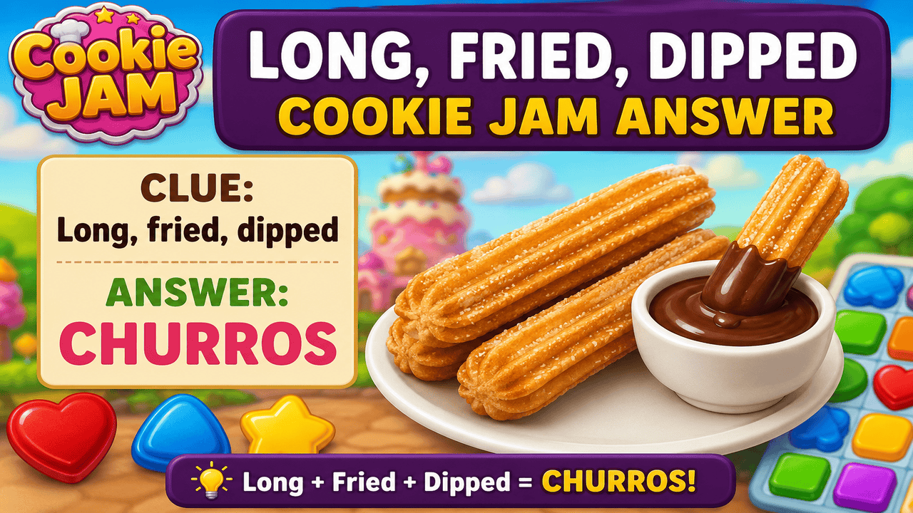 Long Fried Dipped Cookie Jam