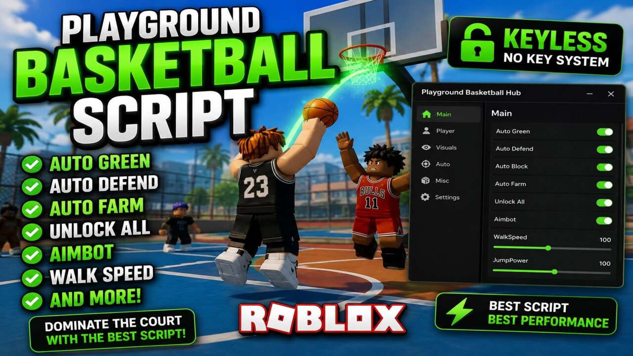 playground basketball script keyless auto green roblox guide