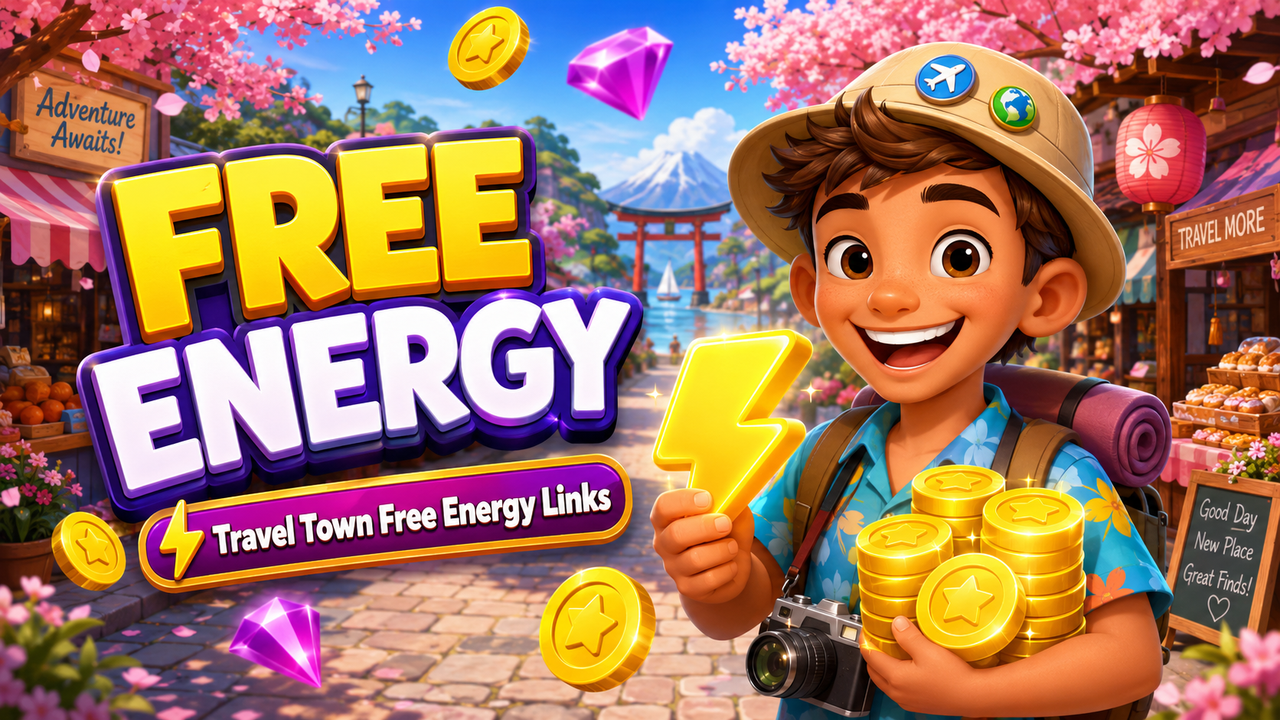 Travel Town Free Energy Links with coins and energy rewards
